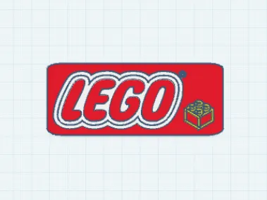 lego logo wall art