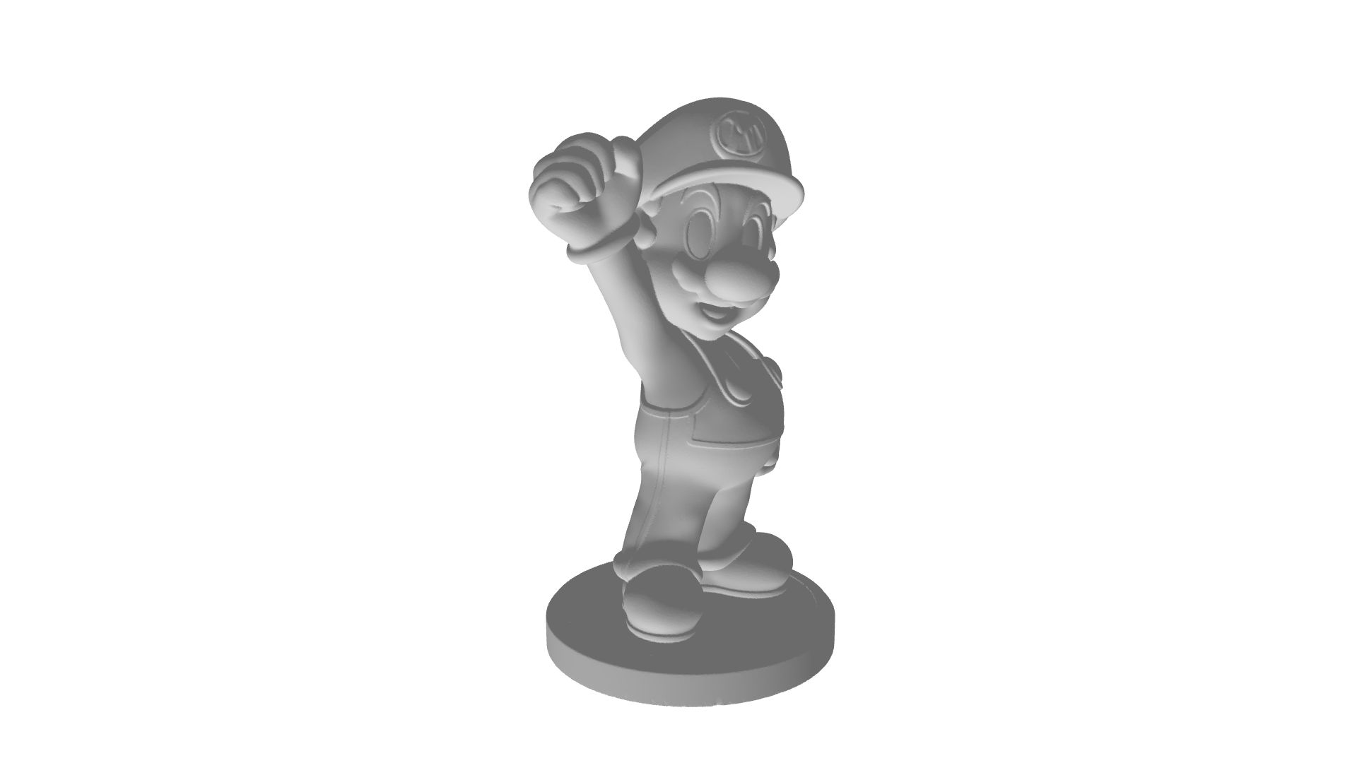 Mario With Base Plate v2 3D model