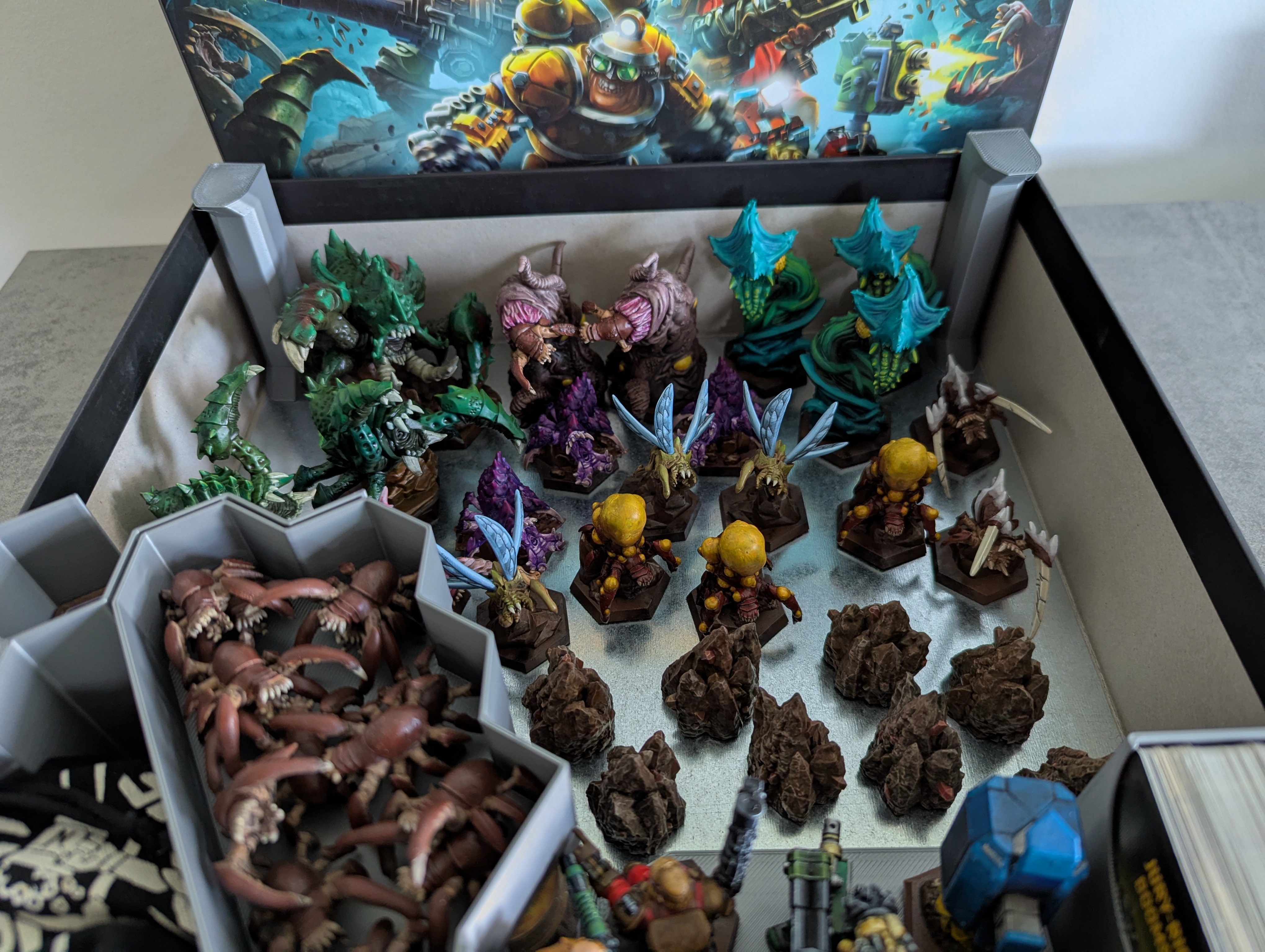Inlay for "Deep Rock Galactic - The Boardgame" Standard Edition with printed models