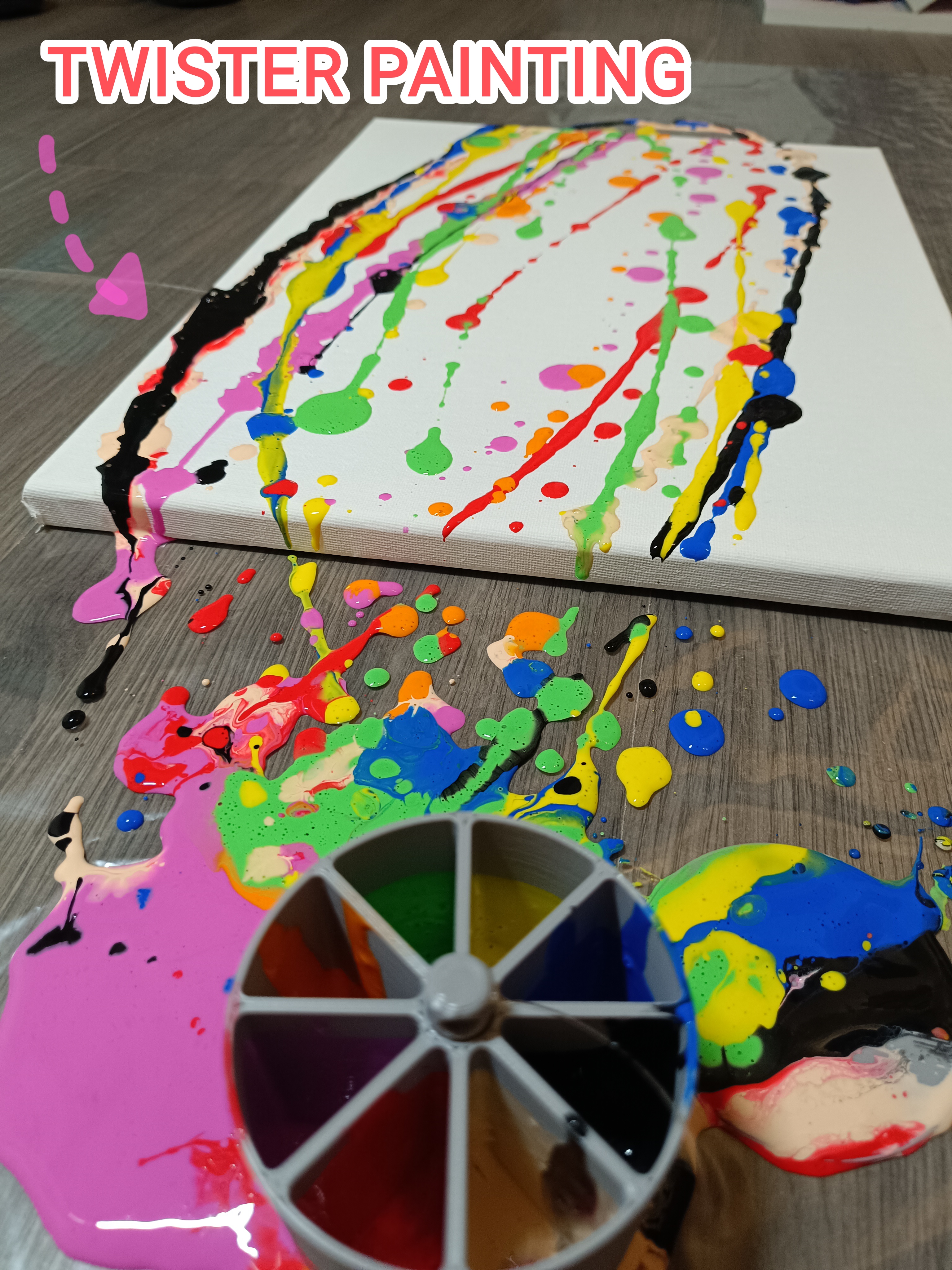 Twister Painting Bucket