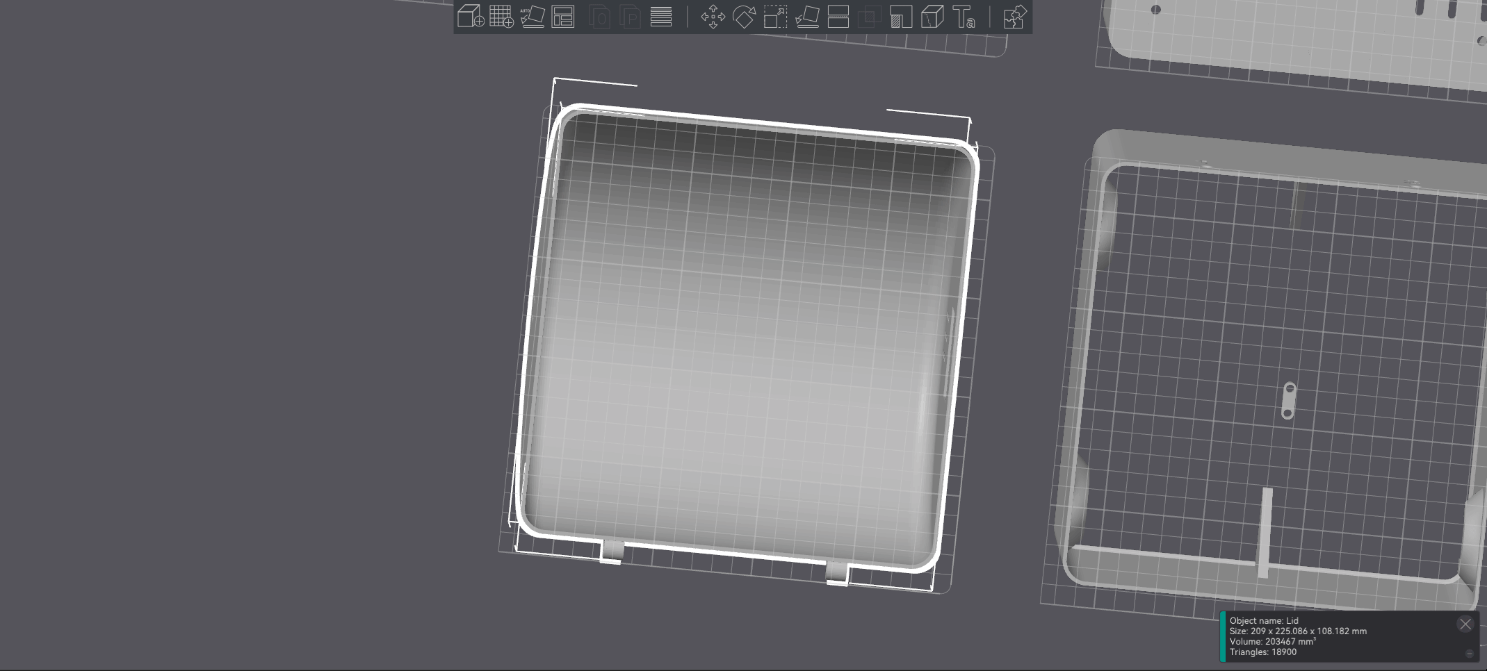 Filament Dry Box, Modified for smaller build plate (ender 3 style) by