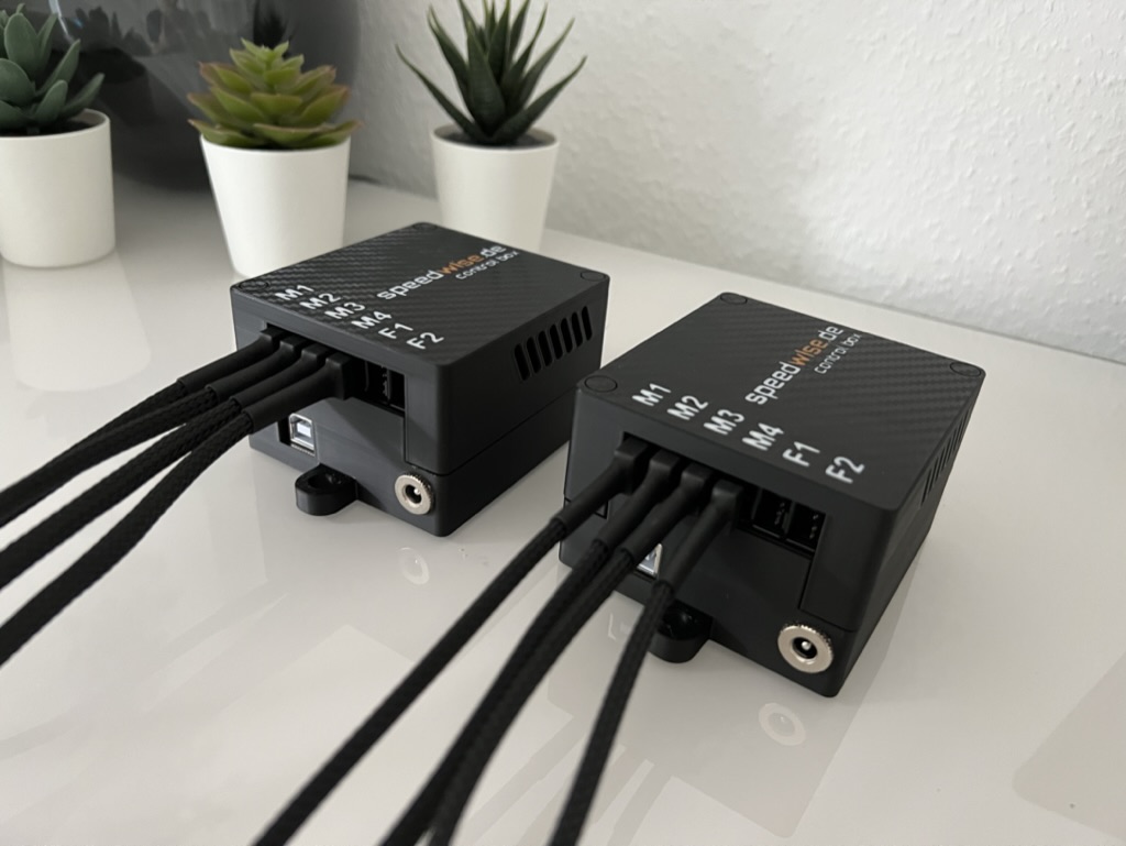 Sim racing rumble motor and wind simlator control box
