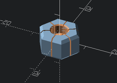 OpenSCAD library for HSW wall and attachments — miniatura 8