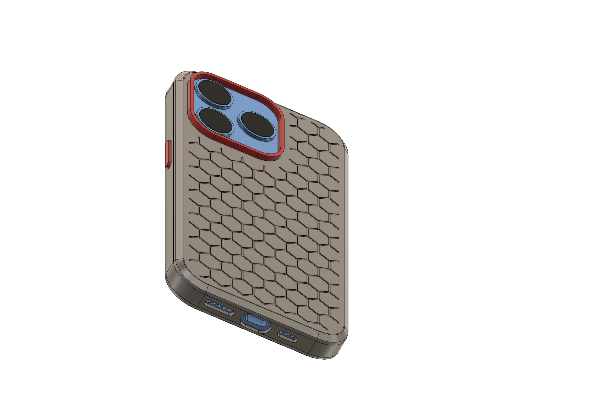 Miniatura 9 do modelo 3D iPhone 15 Pro case with action button - customizable