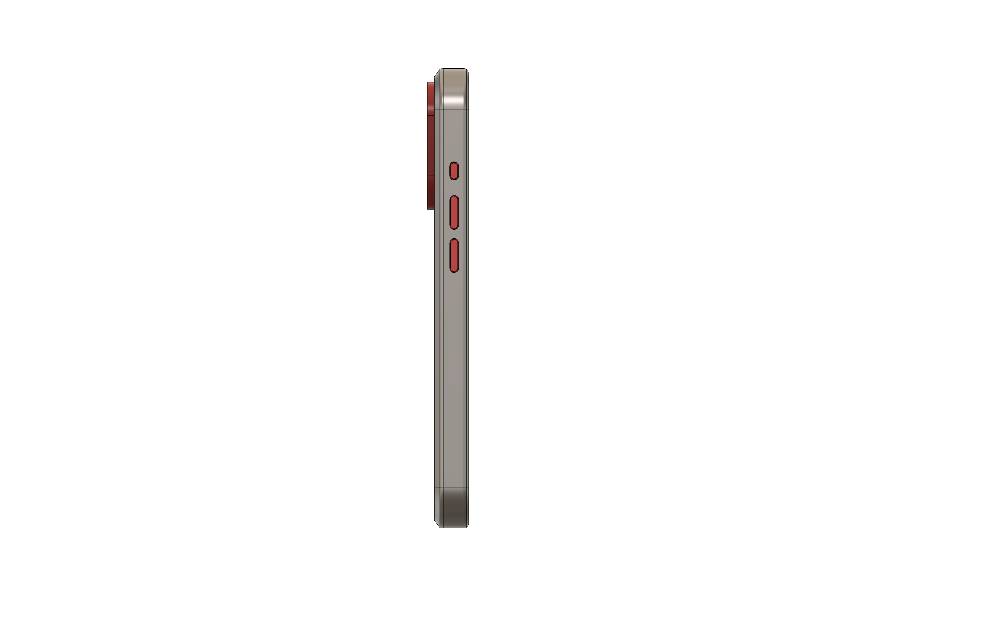 Miniatura 7 do modelo 3D iPhone 15 Pro case with action button - customizable