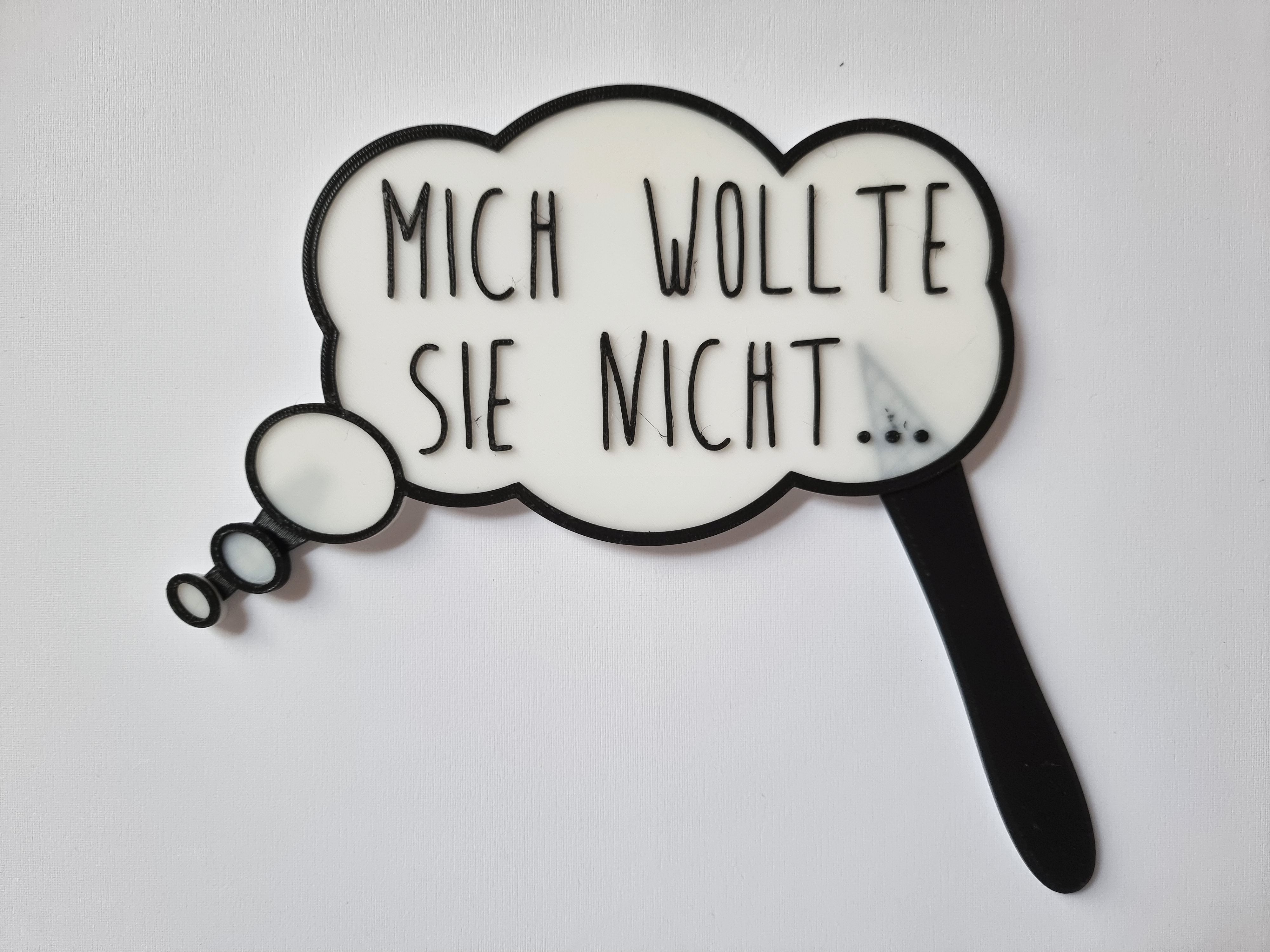 Photobooth Props - Mich wollte sie nicht