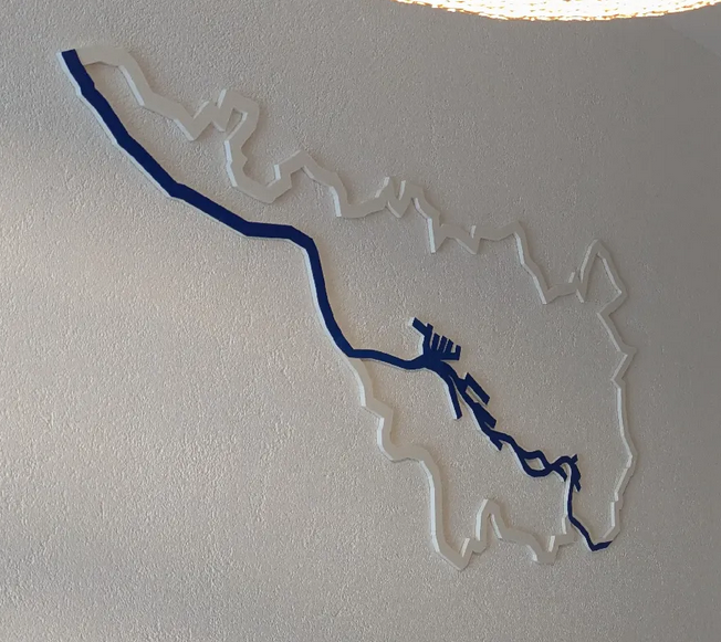 Bremen Map Outlined