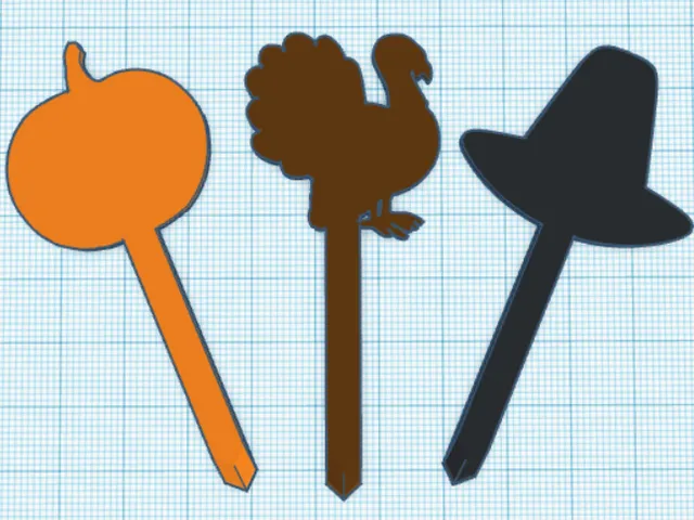 Thanksgiving Cupcake Toppers