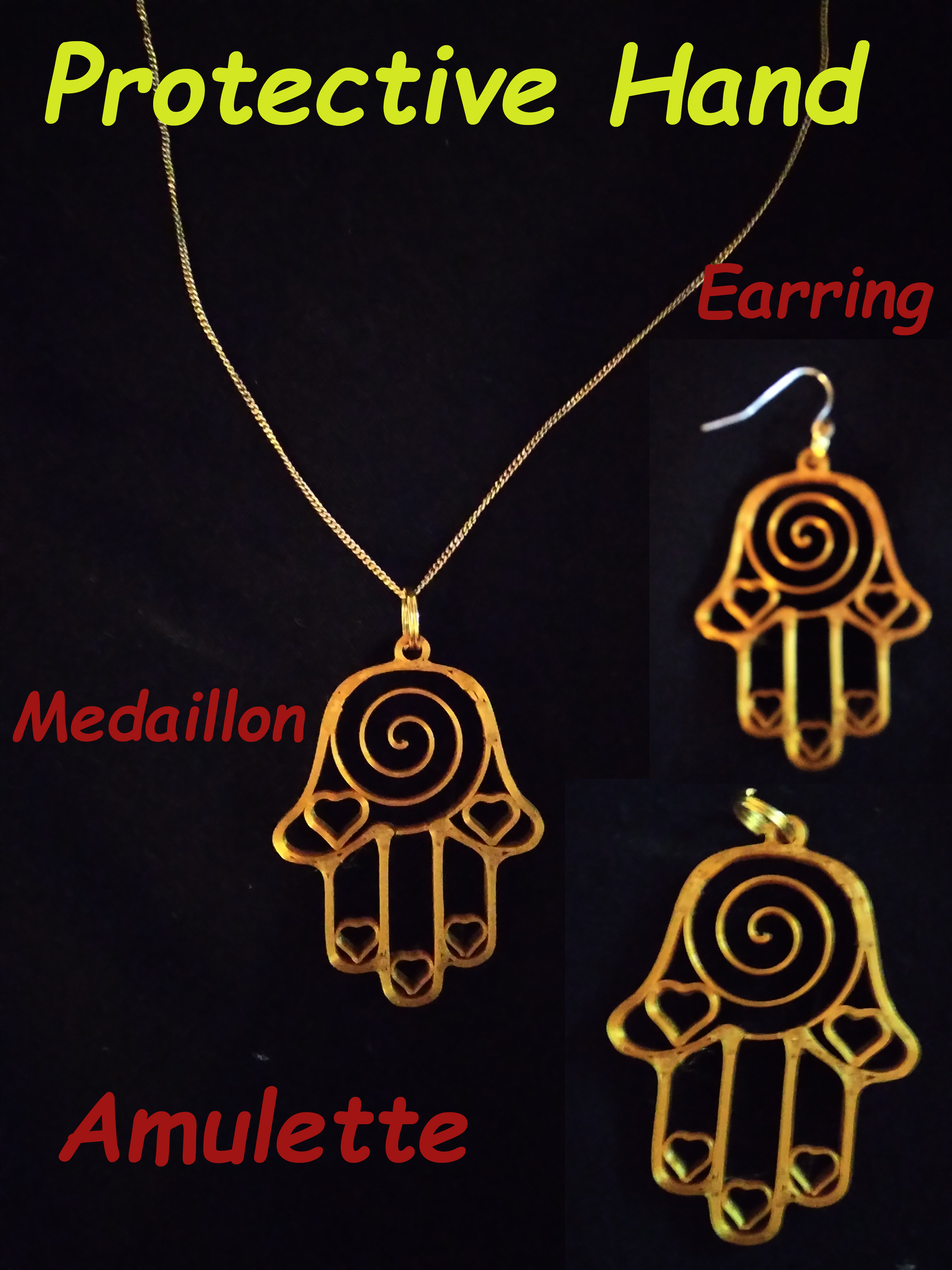 Protective Hand Amulette/Earring Lucky Charm MK3+MK4