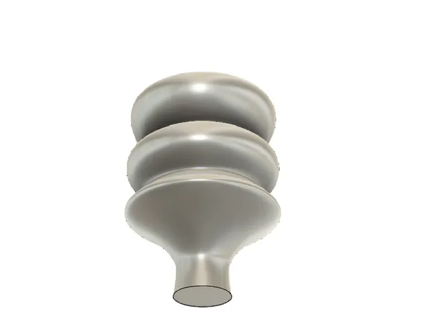 Artistic vision air raid siren vase