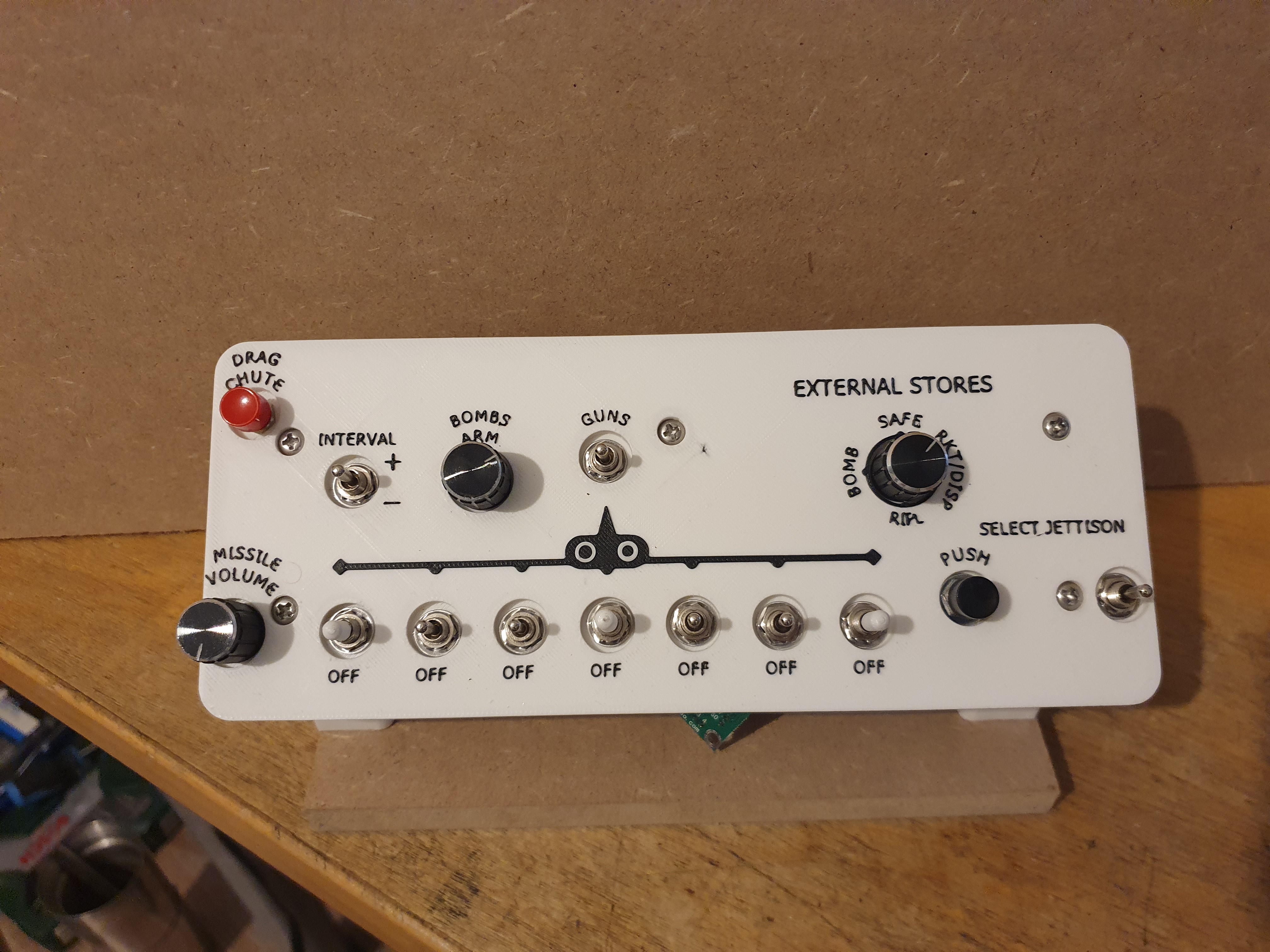 F5E Tiger Left Vertical Panel button box