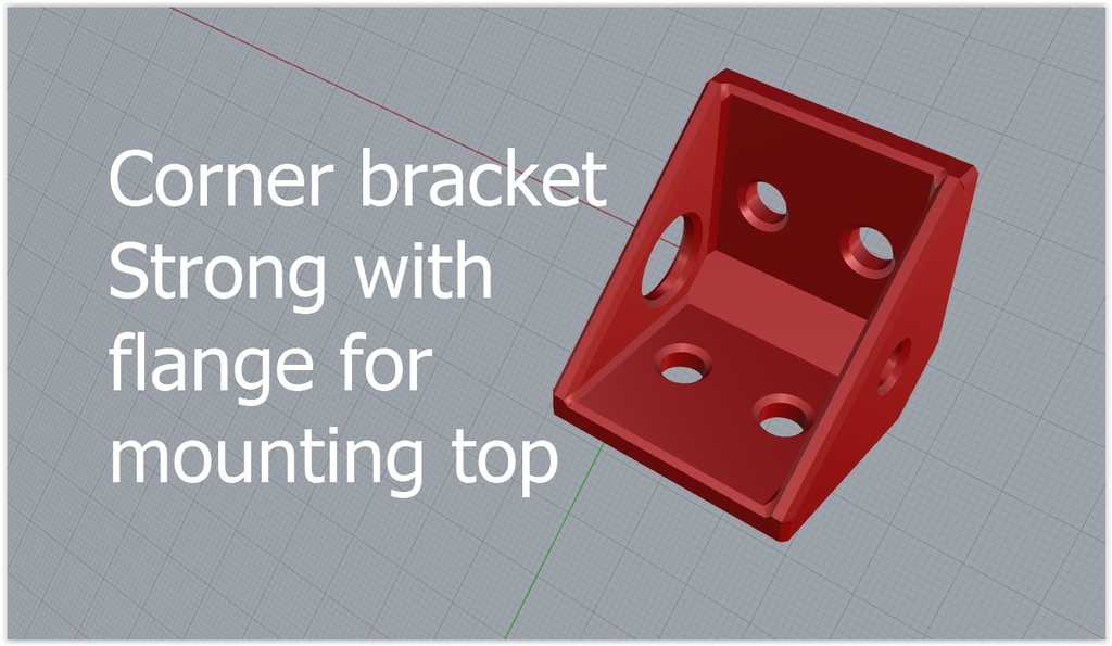Corner for cabinet build Strong with hole for mounting top