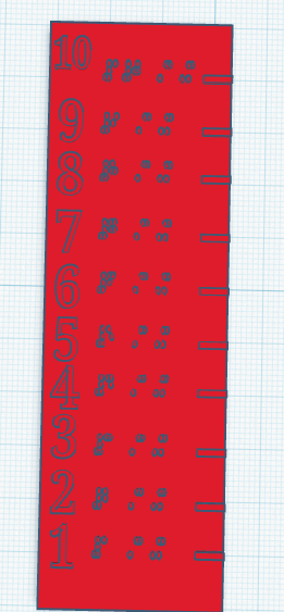 CM Braille Ruler
