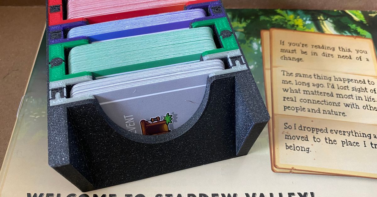 Stardew Valley Board Game Insert (Multi Color) Items & Events Card