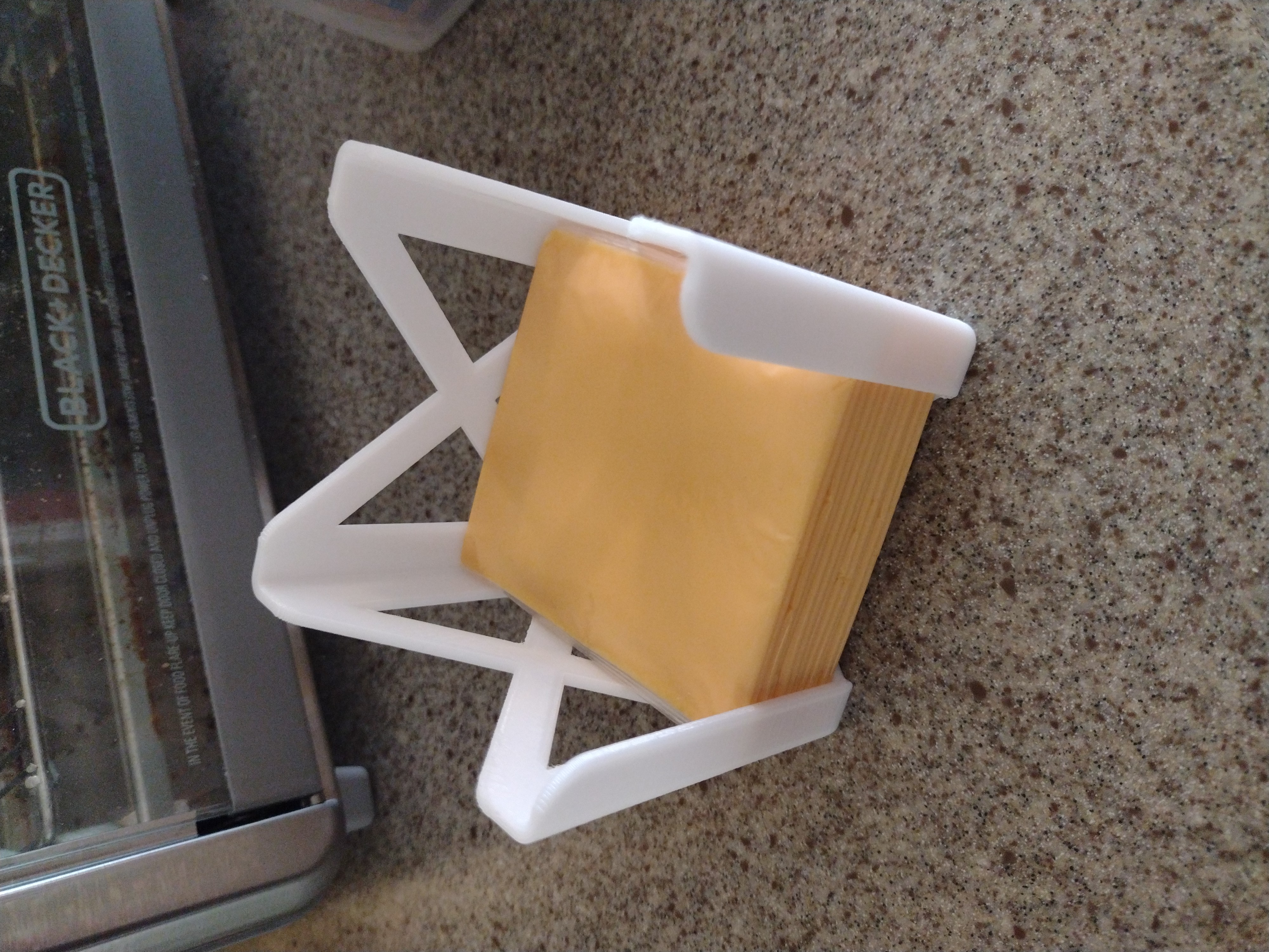 Cross-Braced Cheese Slice Holder (Kraft Singles)
