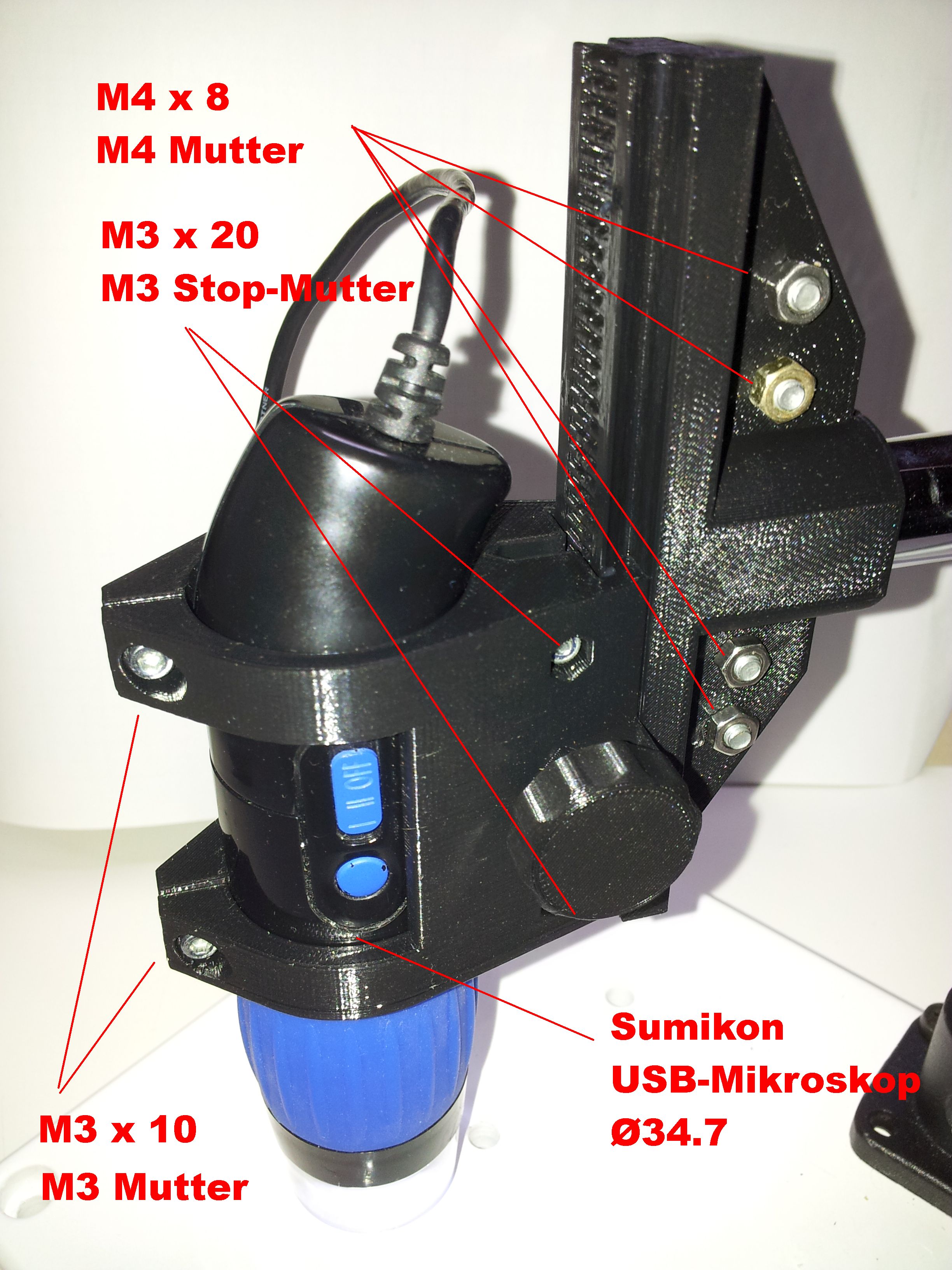 USB-Mikroskop-Halter