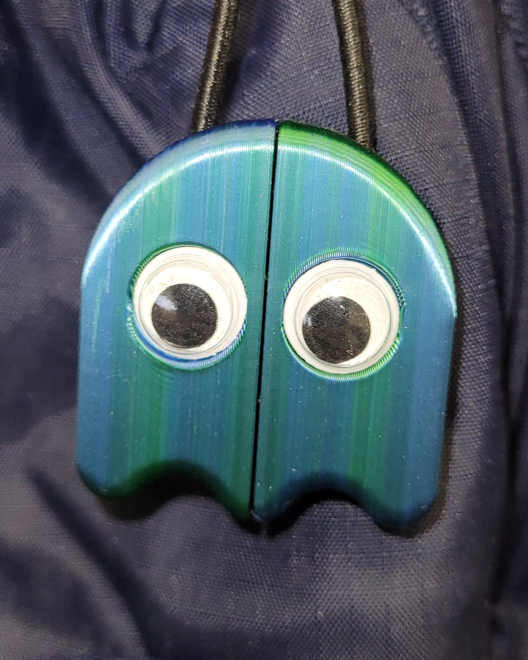 4x2 Magnet Remix - Zipper Pull - Pac Man Series (Ghost) 3D model thumbnail
