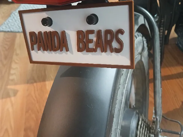 E-bike license plate