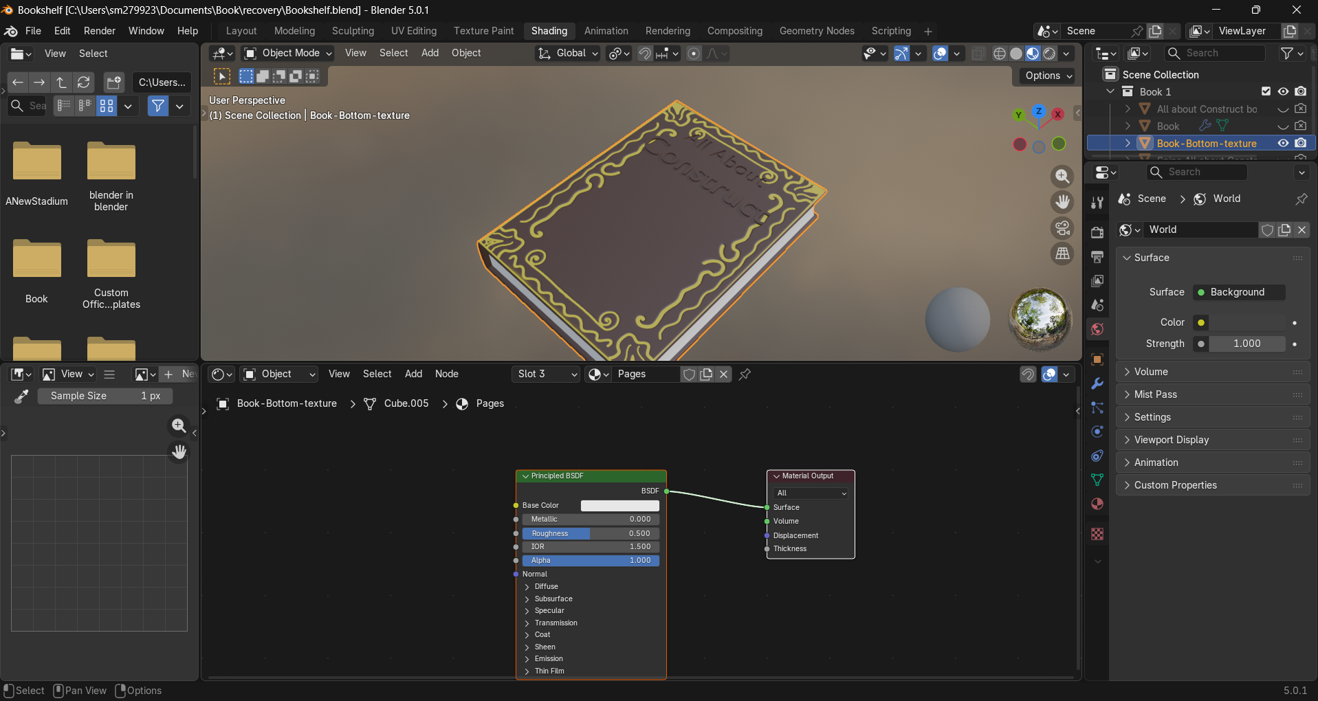 Book 3D model