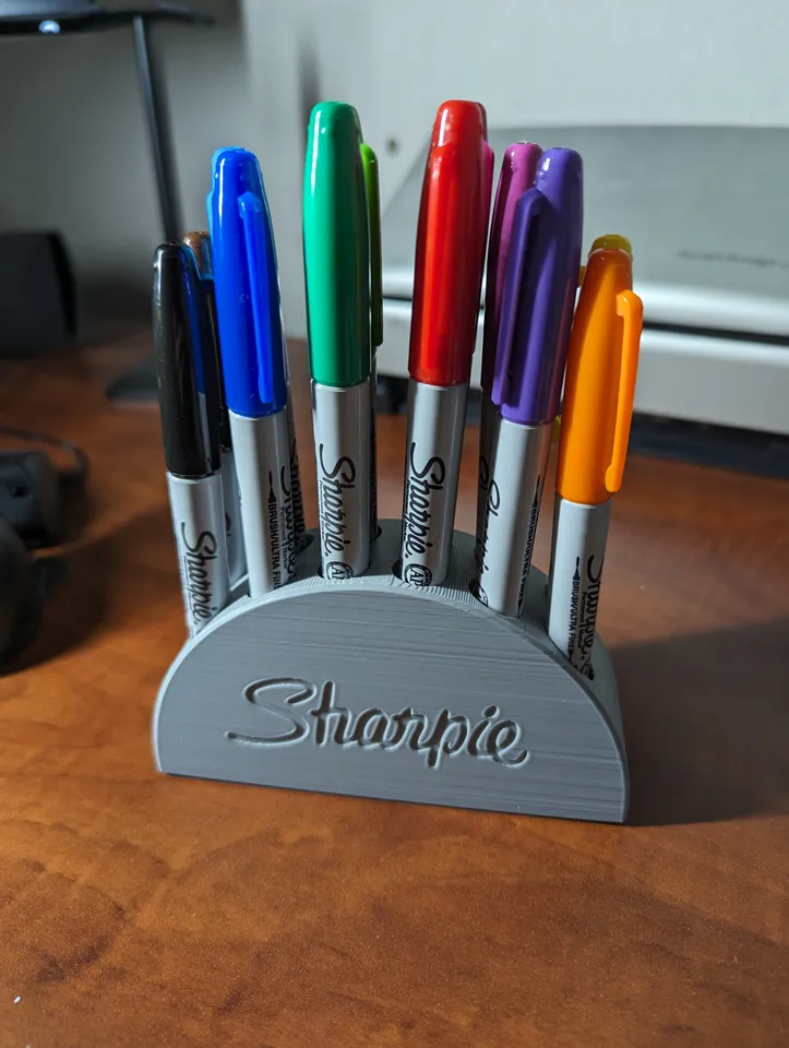 Sharpie Stand at 115% Scale and Honeycomb mount by Tony, Download free STL  model