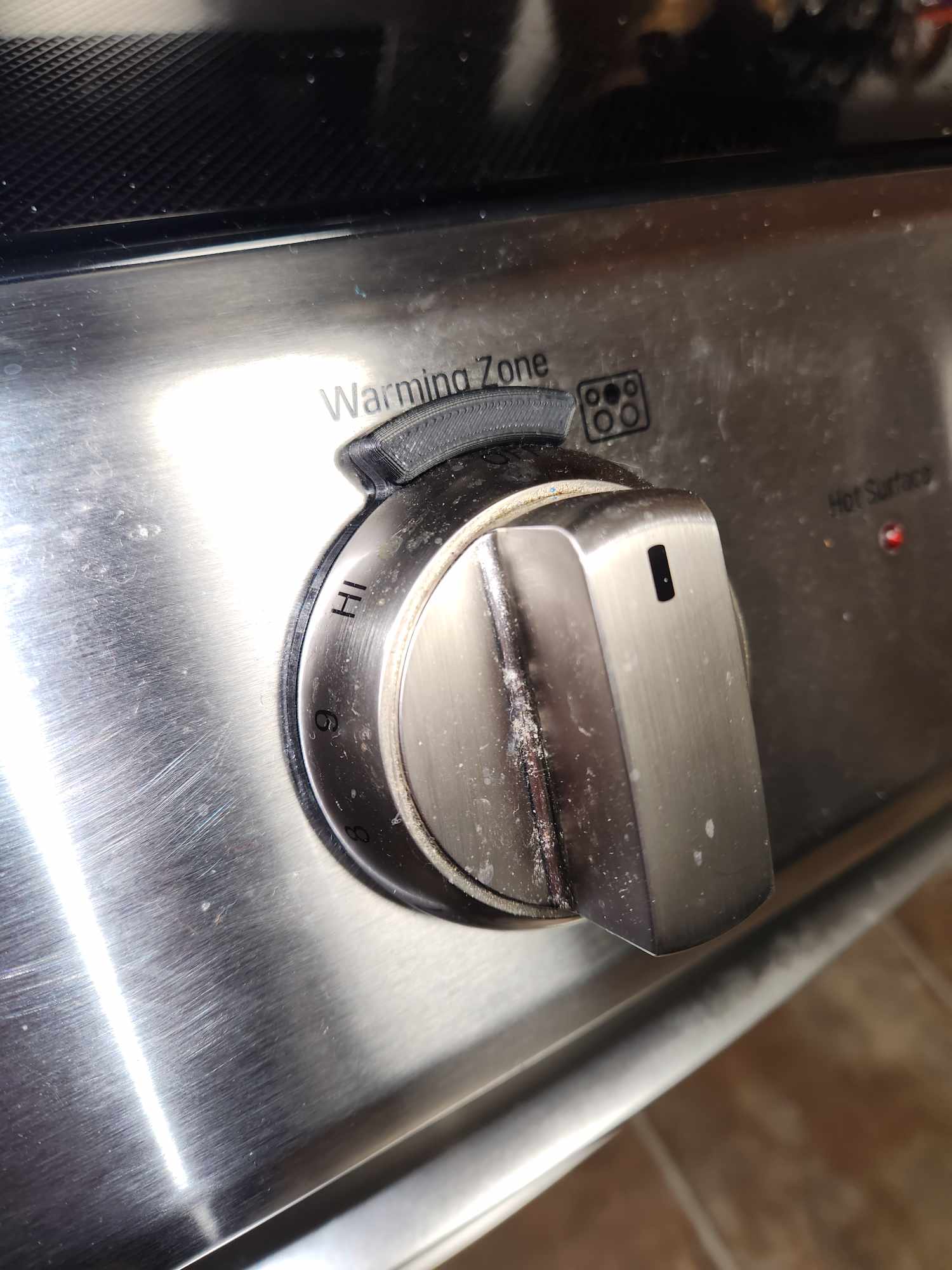 LG Electric Stove Knob Bump Lock by Rubix Download free STL model