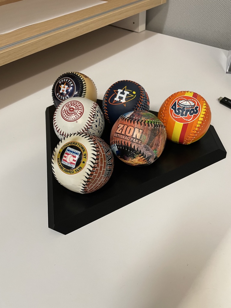 Baseball Stand and Display by NateDimension3 Download free STL model