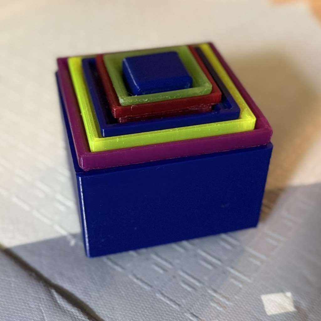 Montessori Cubes -Stackable and nesting