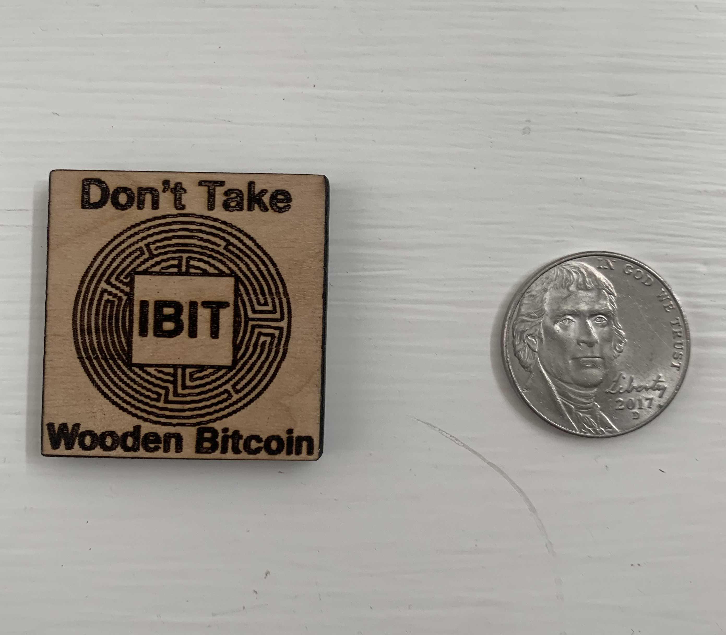 Wooden Bitcoin