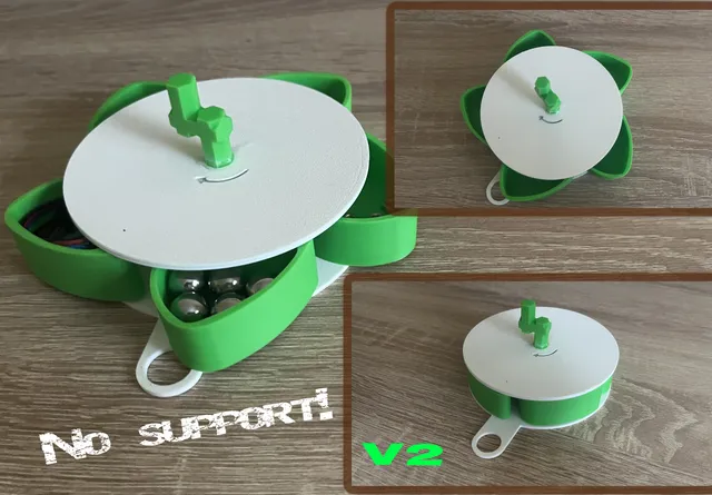 Endlessly Stackable Rotating Open Storage Box V2 - No support!