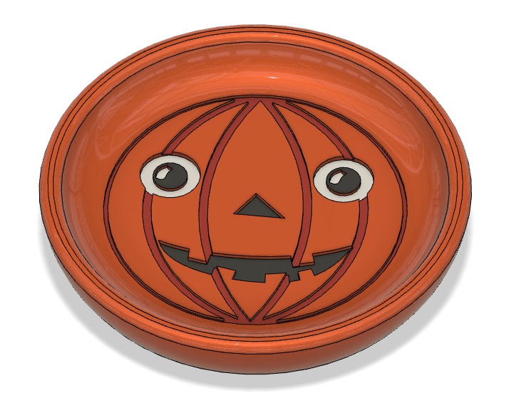 Miniatura 2 do modelo 3D Coaster Pumpkin