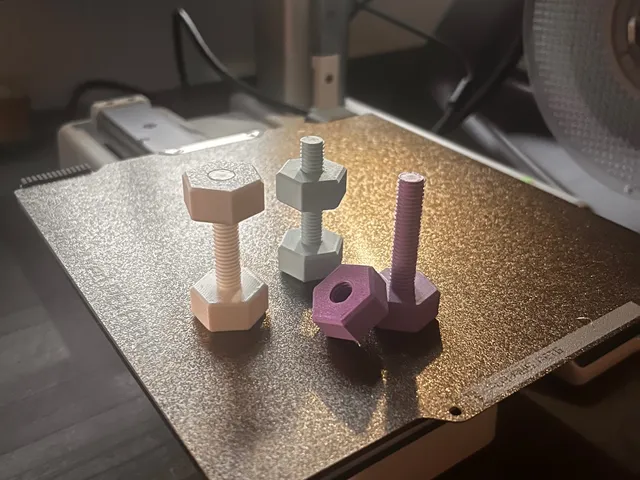 Bolt nut 3d test
