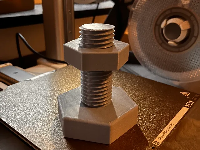 BIG nut & bolt test model