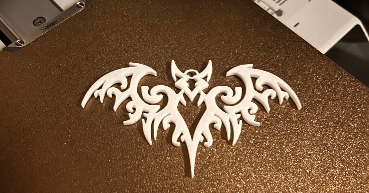 Halloween bat Hanging by Dinozzo Download free STL model Printables com