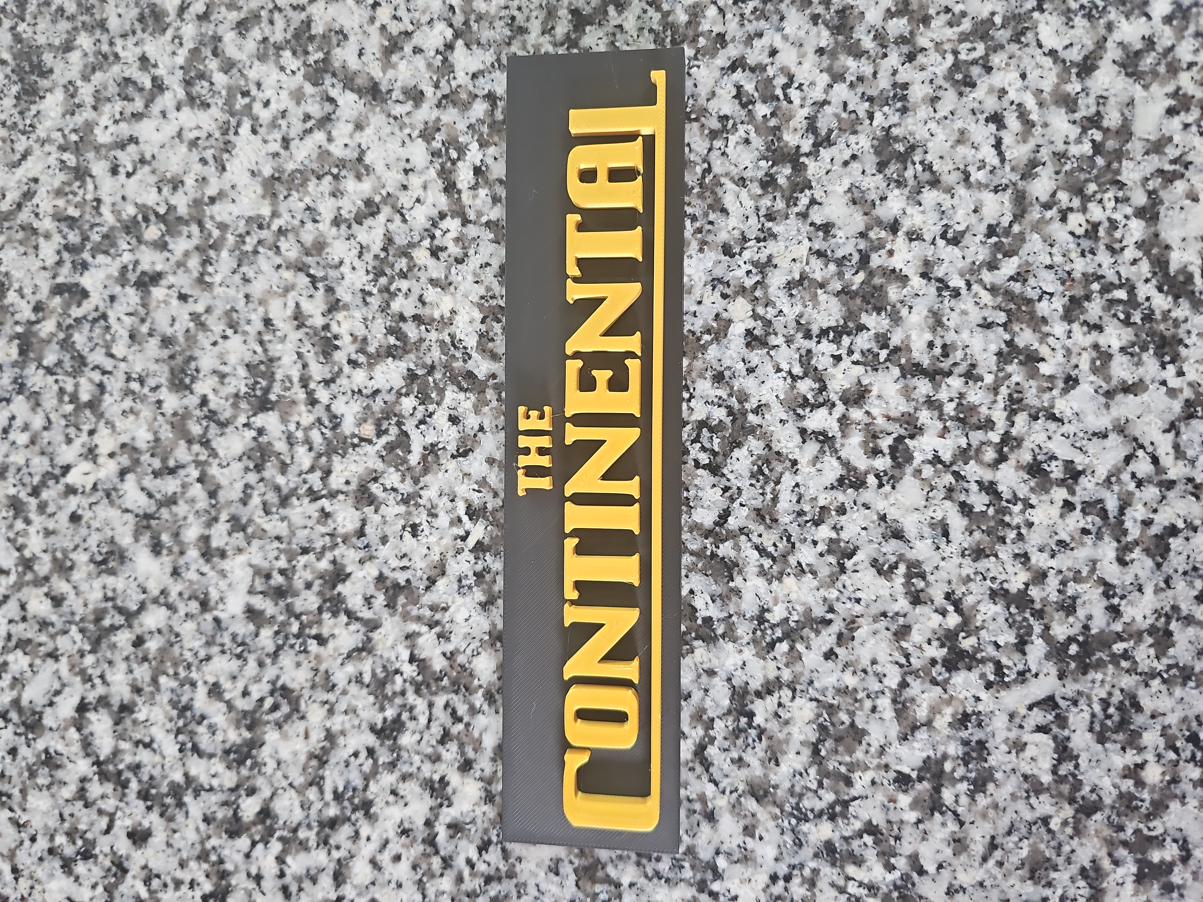 John Wick The Continental Hotel 3D Logo Wall Sign Plaque