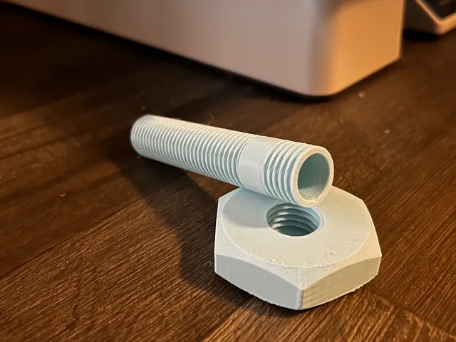 Secret nut and bolt 3D test model