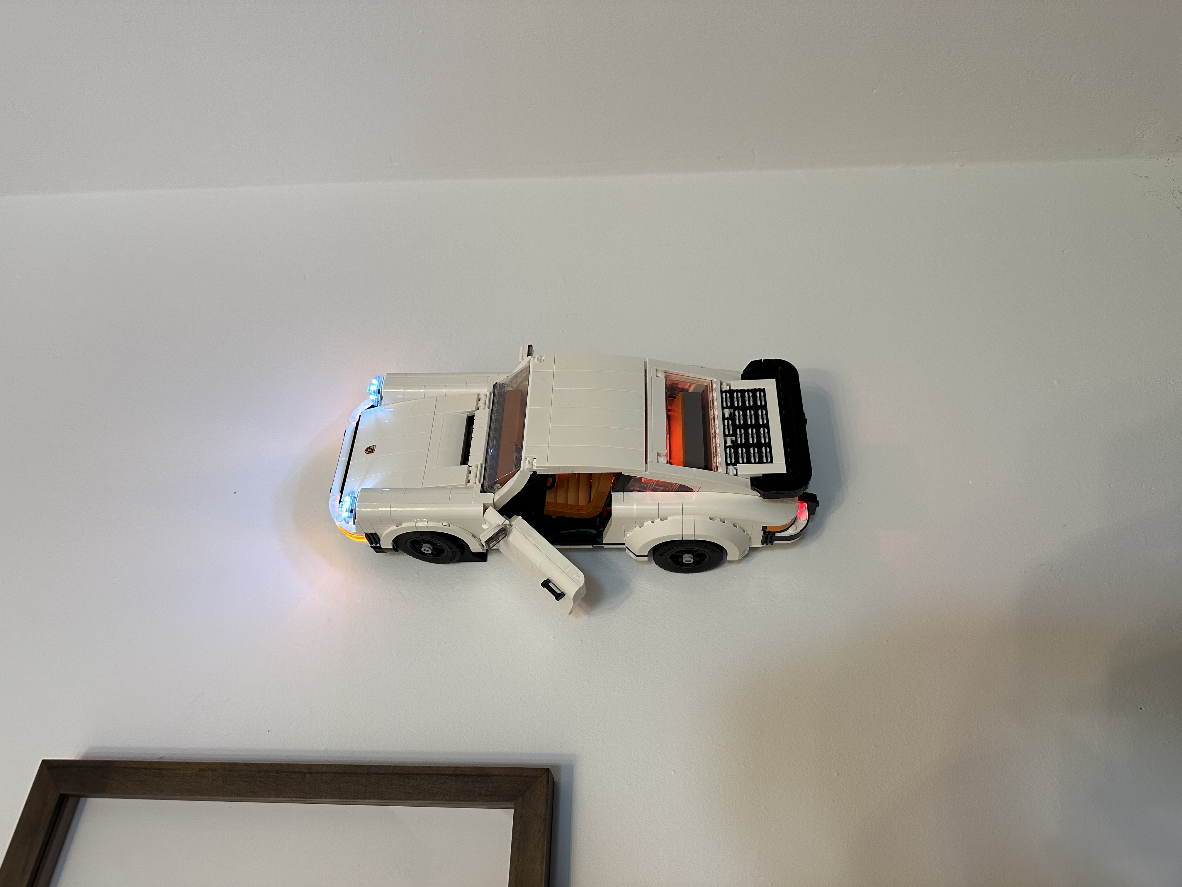 Lego Creator Porsche 911 Wall Mount with/without LED