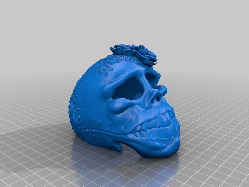 Flower Skull (supportfree) — thumbnail 2