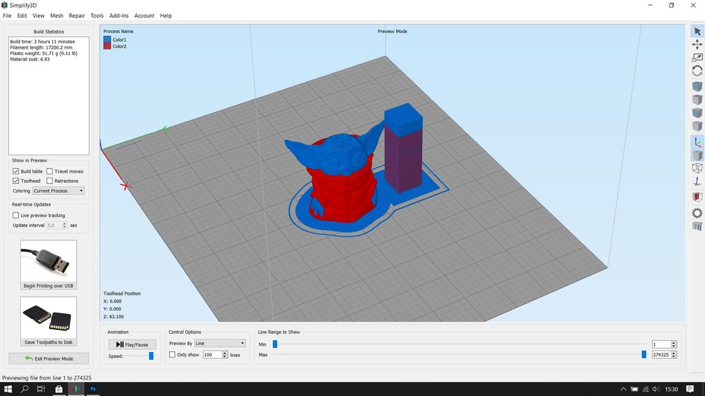 SovolS V02 Simplify3D FFF profile (Dual Color)