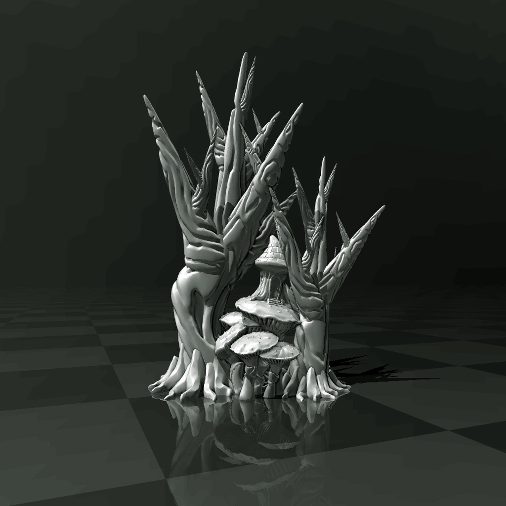 Sci-fi Forest (support free) 3D Printer and Filament TEST