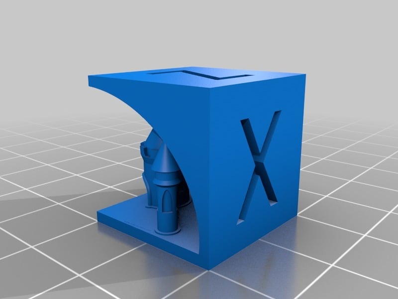 XYZ 20mm Calibration Cube Castle by Medelis3D Download free STL