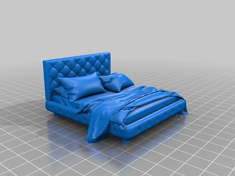Double bed by Medelis3D Download free STL model