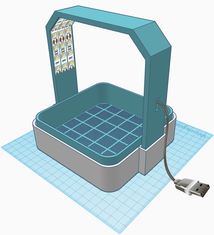 Countertop Microgreens Farm with Grow Light by vlaine Download free