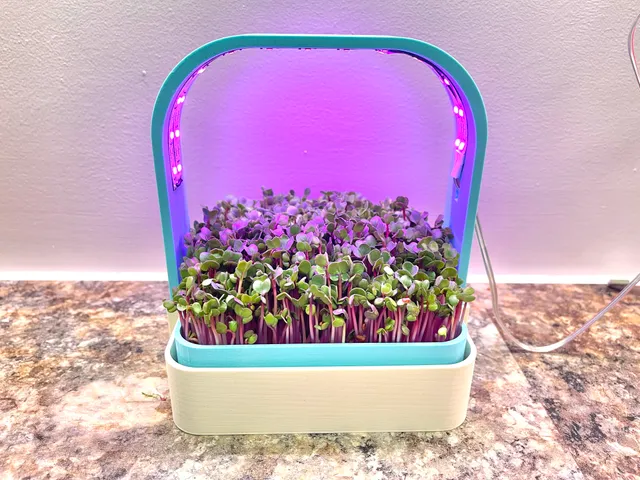 Countertop Microgreens Farm with Grow Light