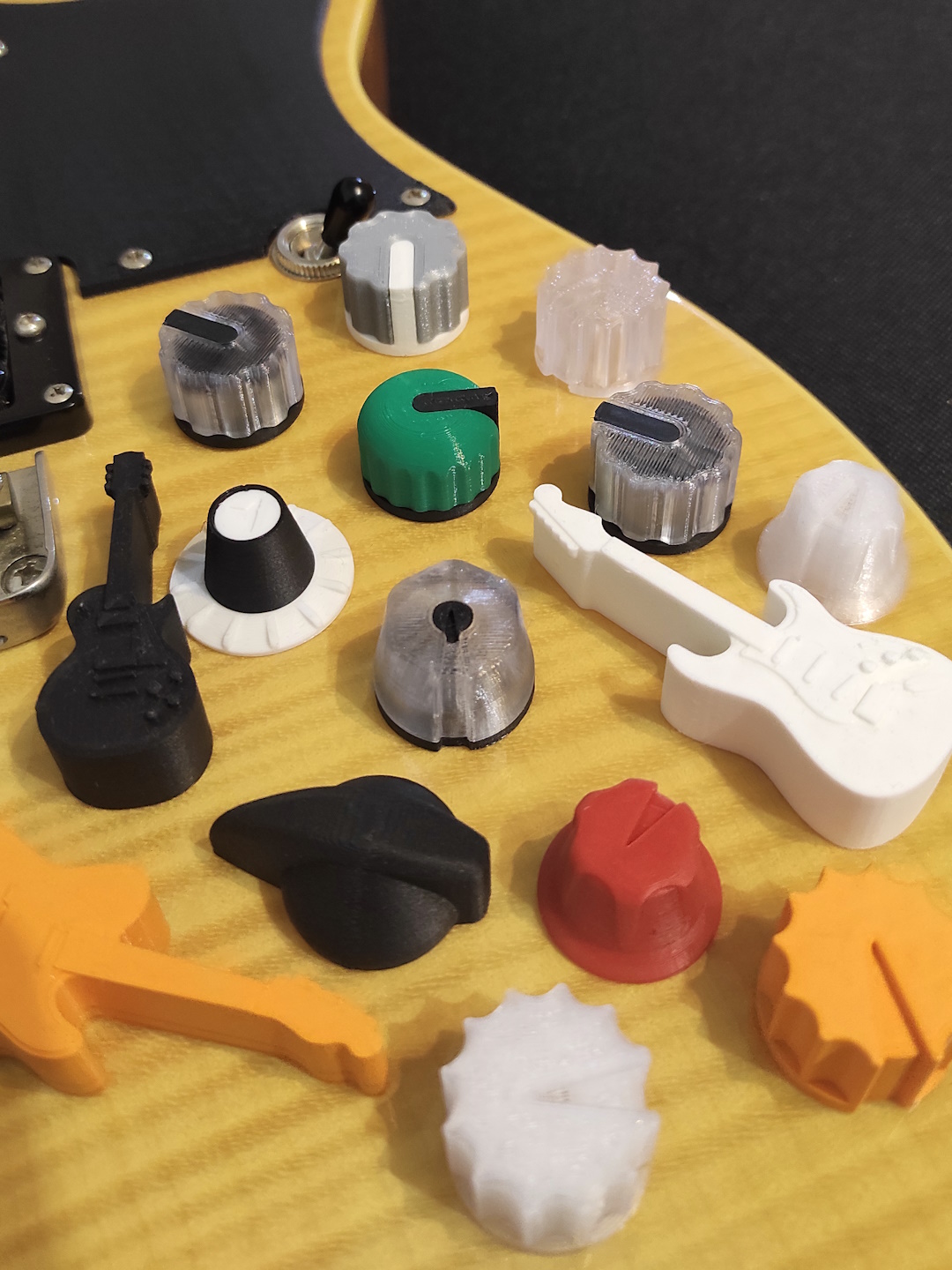 Guitar Knob Collection by STR Download free STL model