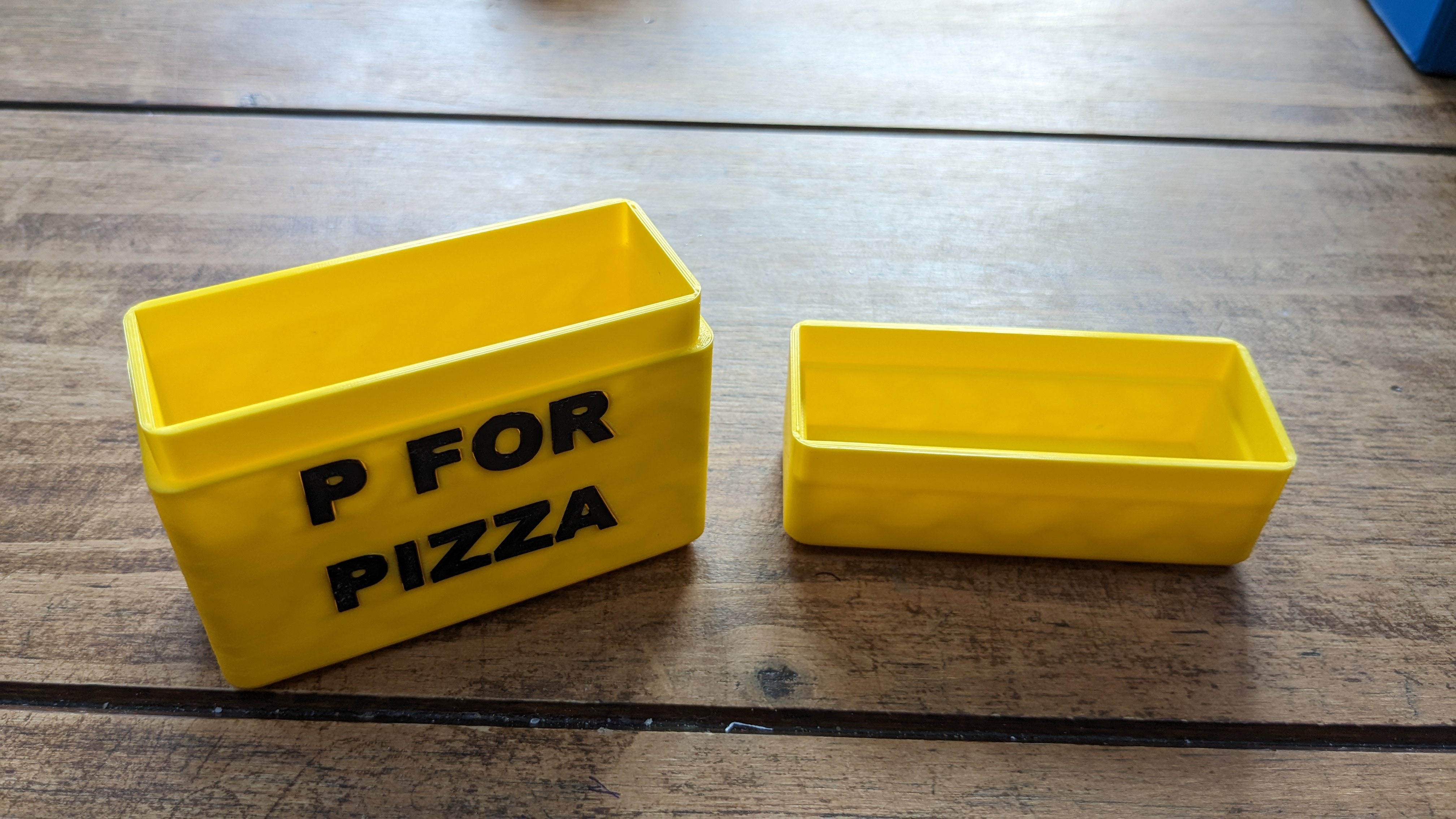 P for Pizza Board Game Box