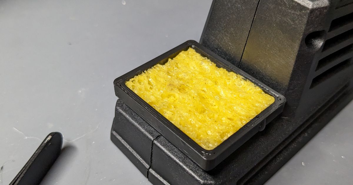 Sponge holder for Aldi 4V Soldering Iron by Joe Bleeps Download free