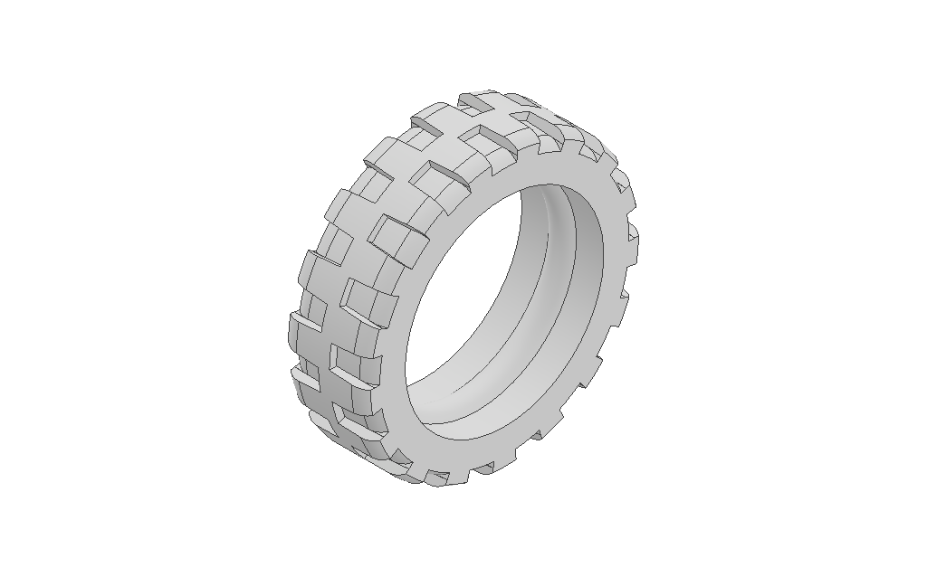 Tire 21mm D. x 6mm City Motorcycle, Lego 50861