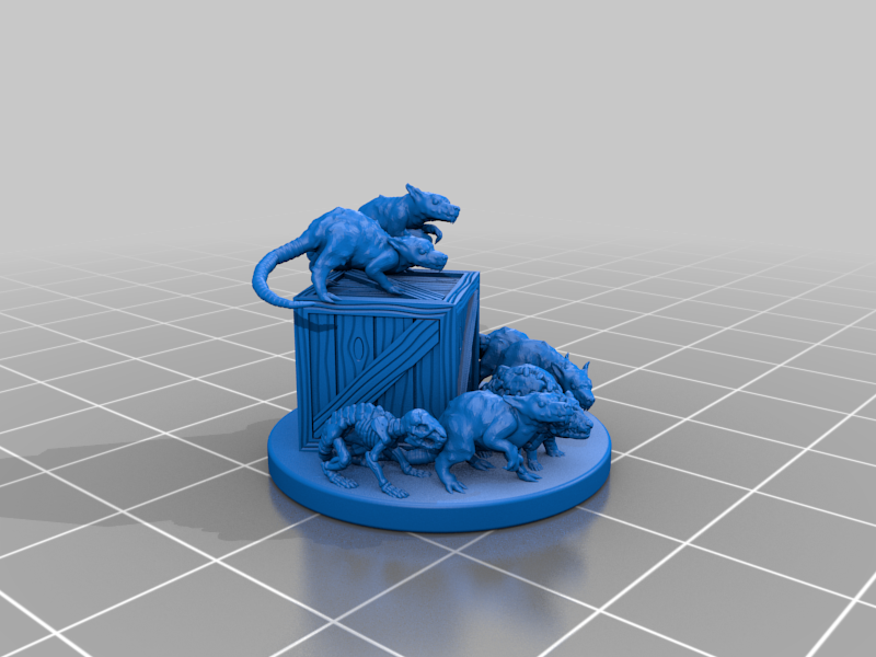 Zombicide Fantasy: Rat King and Zombie Ratz by Udo's 3D World ...
