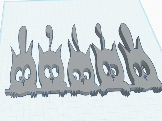 An easy print 5 Nosy Pussies