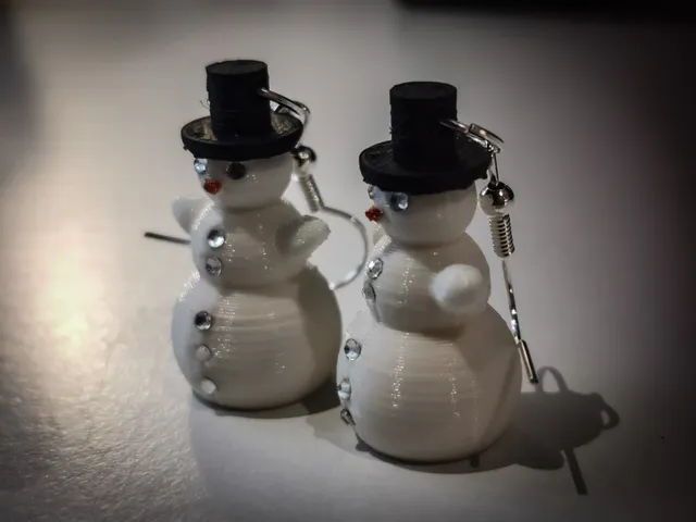 Snowman Earring